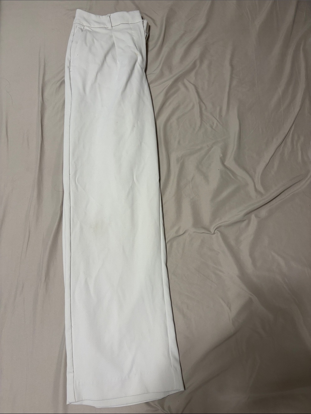 Old Navy Cream Wide Leg Taylor Trousers